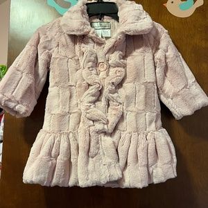 American Widgeon Faux Fur Coat (toddler girls)